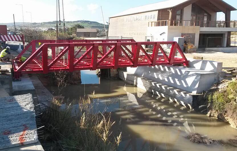 Fabrication of steel Bridge at Salini Salt Pans